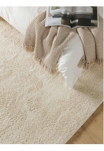 Mojito Plain White Shaggy Rug