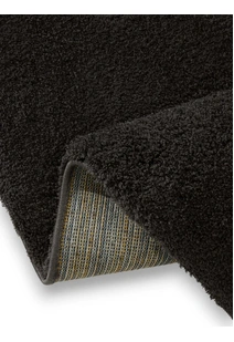 Mojito Plain Black Shaggy Rug