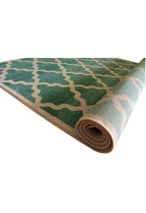 Messi Aqua Moroccan Trellis  Rug