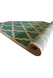 Messi Aqua Moroccan Trellis  Rug