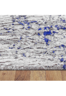 Morris Blue Contemporary Rug
