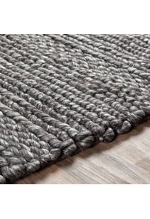 Mel Grey Braided Wool Rug