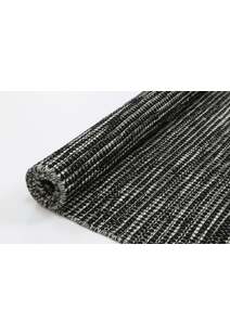 Natura Black Wool Flatweave Rug