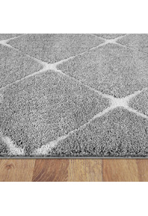 Oda Grey Diamond Pattern Rug