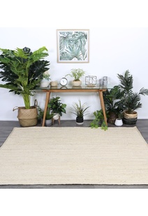 Oscar Bleach Handwoven Jute Rug