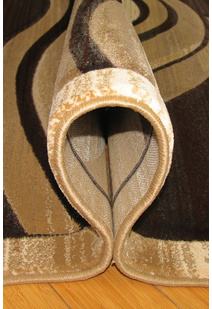 Panama Beige Wavy Carved Rug