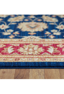 Parker Navy Traditional Floral Rug