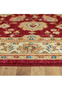 Parker Red Traditional Floral Rug