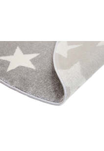 Petite Modern Grey Kids Star Rug