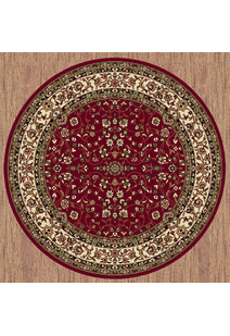 Preston Red Traditional Floral Rug