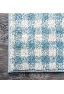 Poppy Moon & Stars Blue Kids Rug