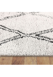 Salem Ivory Moroccan Shaggy Rug