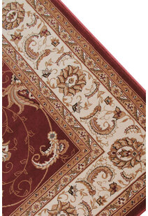 Star Red Traditional Oriental Rug