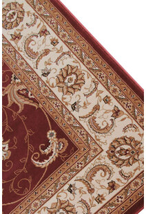 Star Red Traditional Oriental Rug