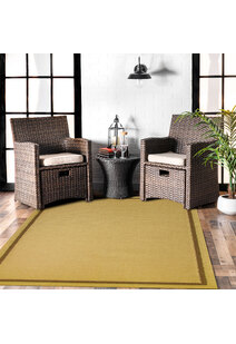 Sama Plain Border Flatweave Rug