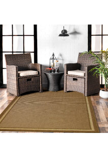 Sama Plain Brown Flatweave Rug