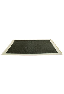 Storm Plain Border Flatweave Rug