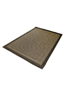 Storm Plain Border Flatweave Rug