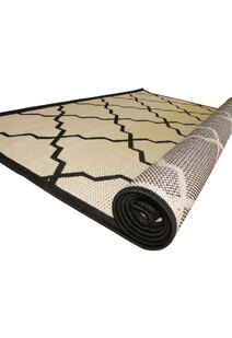Storm Ivory Trellis Flatweave Rug