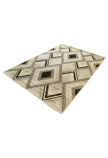 Storm Ivory Diamond Pattern Rug