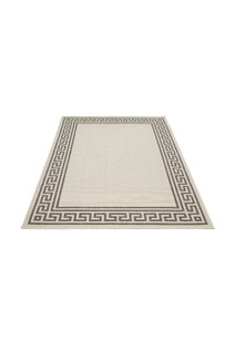 Soleil Ivory Greek Key Border Rug
