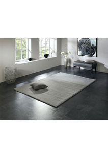 Silky Plain Light Grey Shaggy Rug
