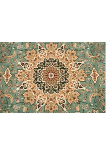 Tapis Blue Traditional Fringed Rug
