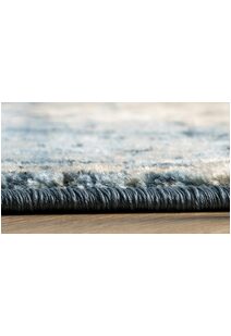 Una Blue Medallion Faded Rug