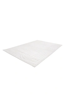 Viper White Modern Arch Rug