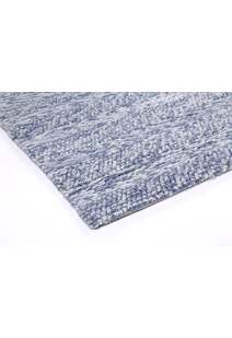 Zuri Blue Hand Loomed Wool Rug