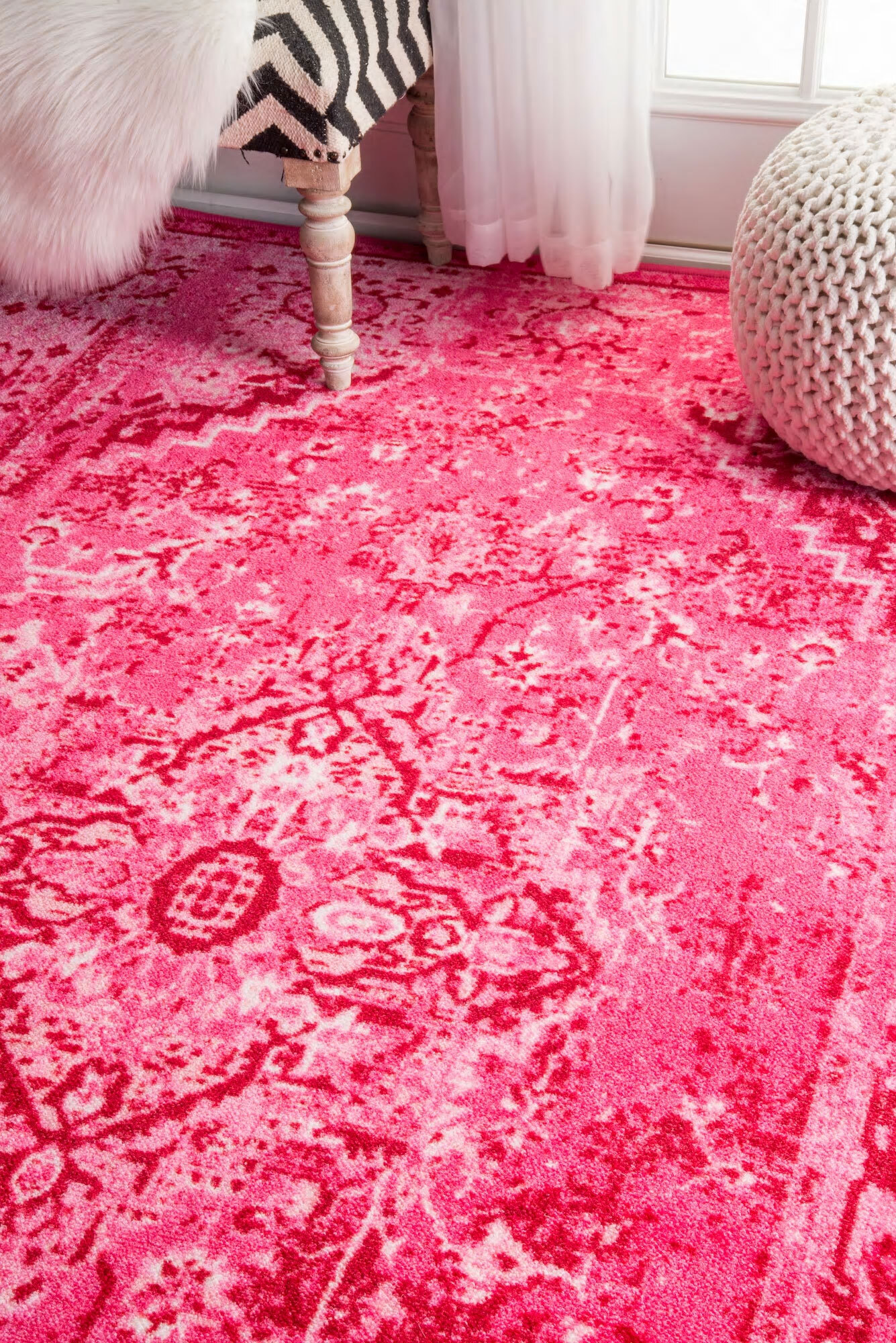 Large View Ellie Overdyed Rubber backed