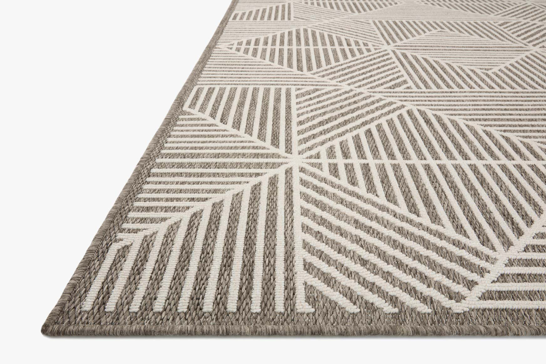 Large View Alfresco Geometric Patio Rug
