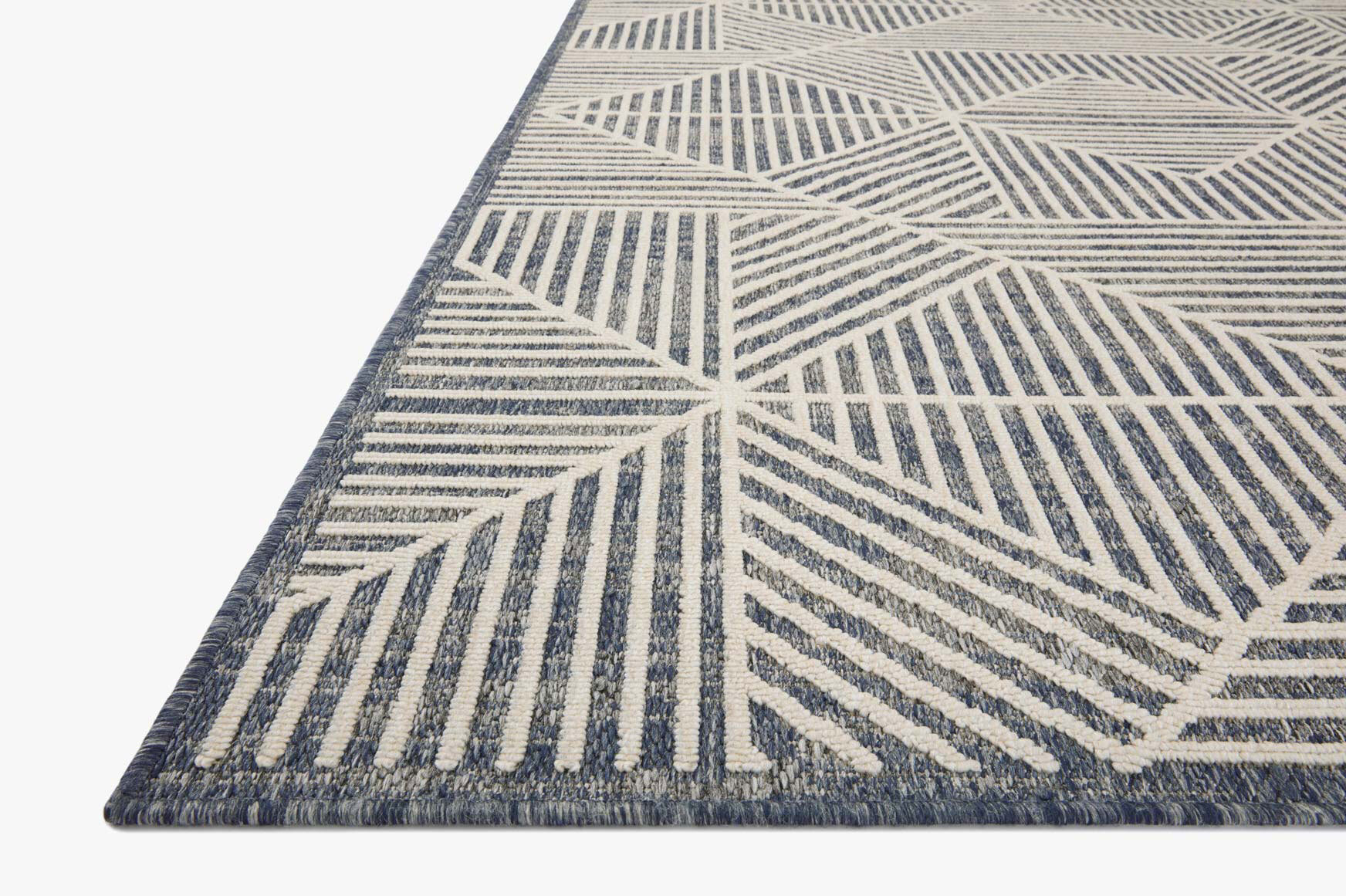 Large View Alfresco Geometric Patio Rug