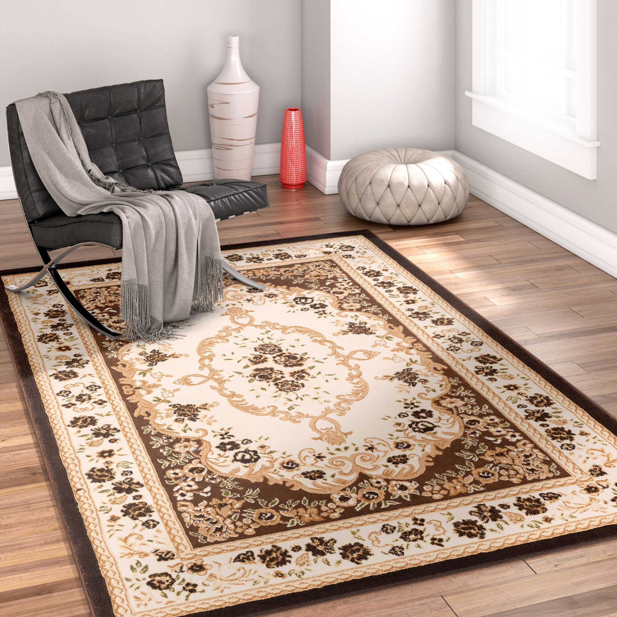 Large View Axel Classic Floral Medallion Rug