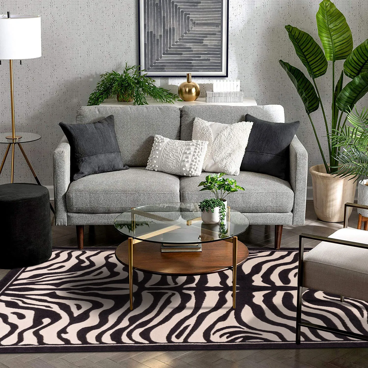Large View Americo Zebra Animal Print Rug