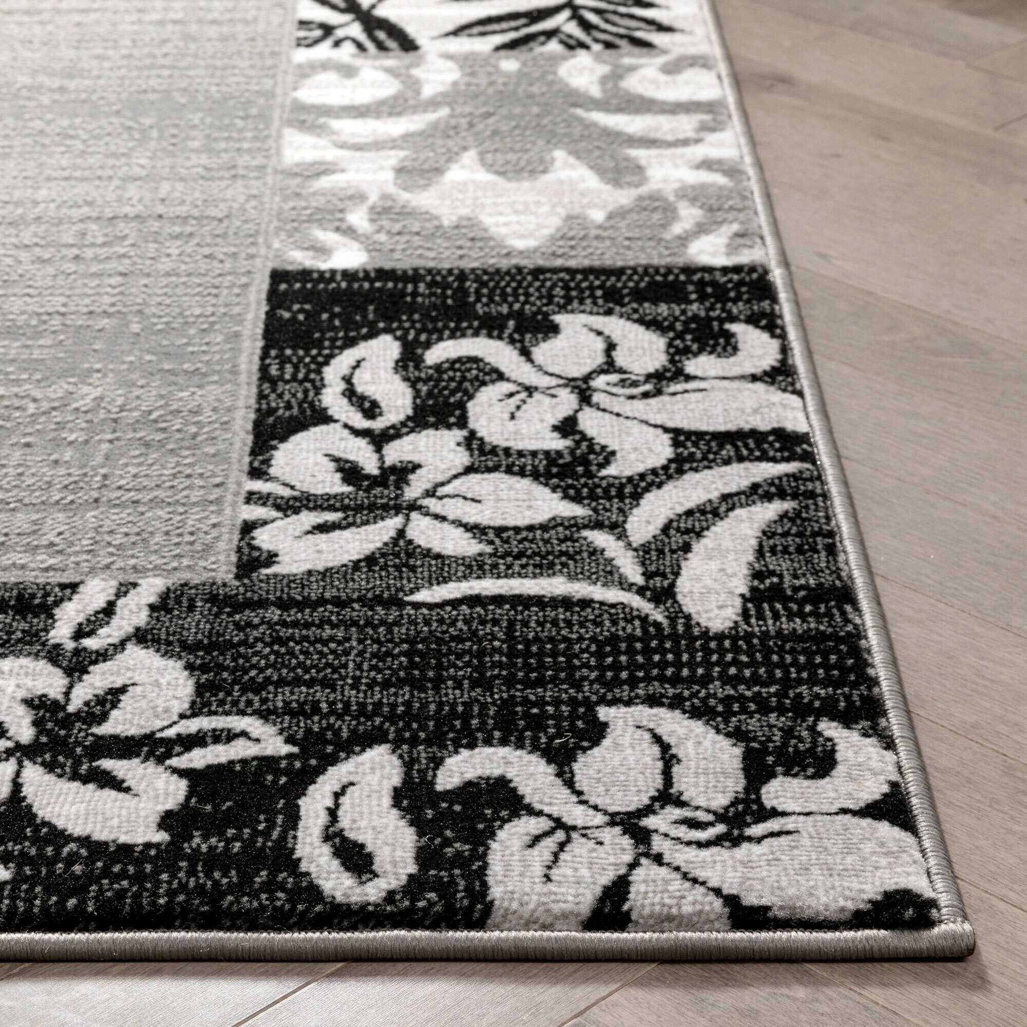 Large View Americo Floral Border Rug