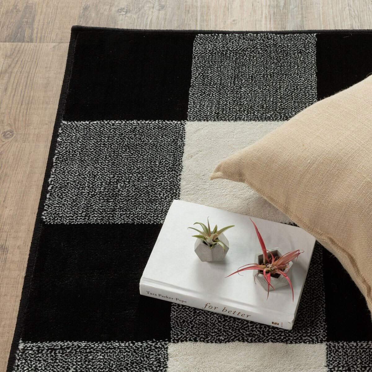 Adel Plaid Check Pattern Rug