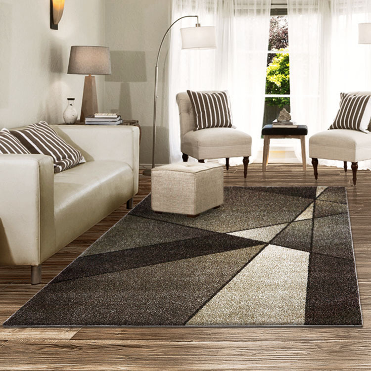 Aria Brown Modern Abstract Rug