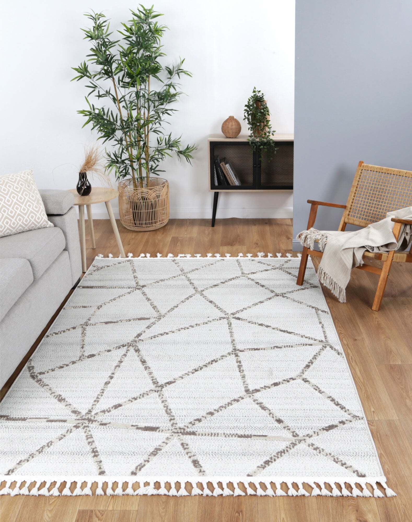 Large View Ariel Moroccan Tassel Fringe Rug