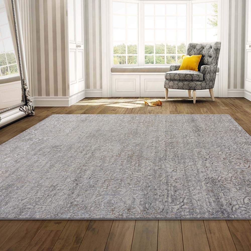 Large View Ash Classic Multi Textured Rug