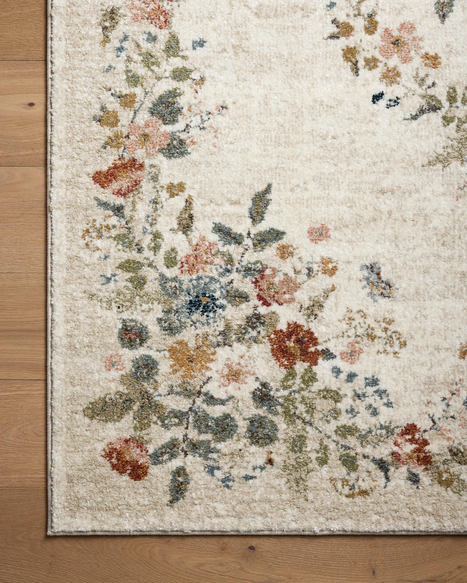 Large View Aubusson Floral Medallion Rug
