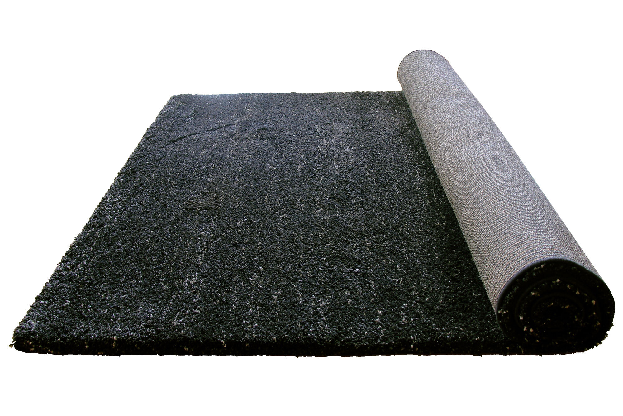 Large View Boston Plain Black Modern Rug