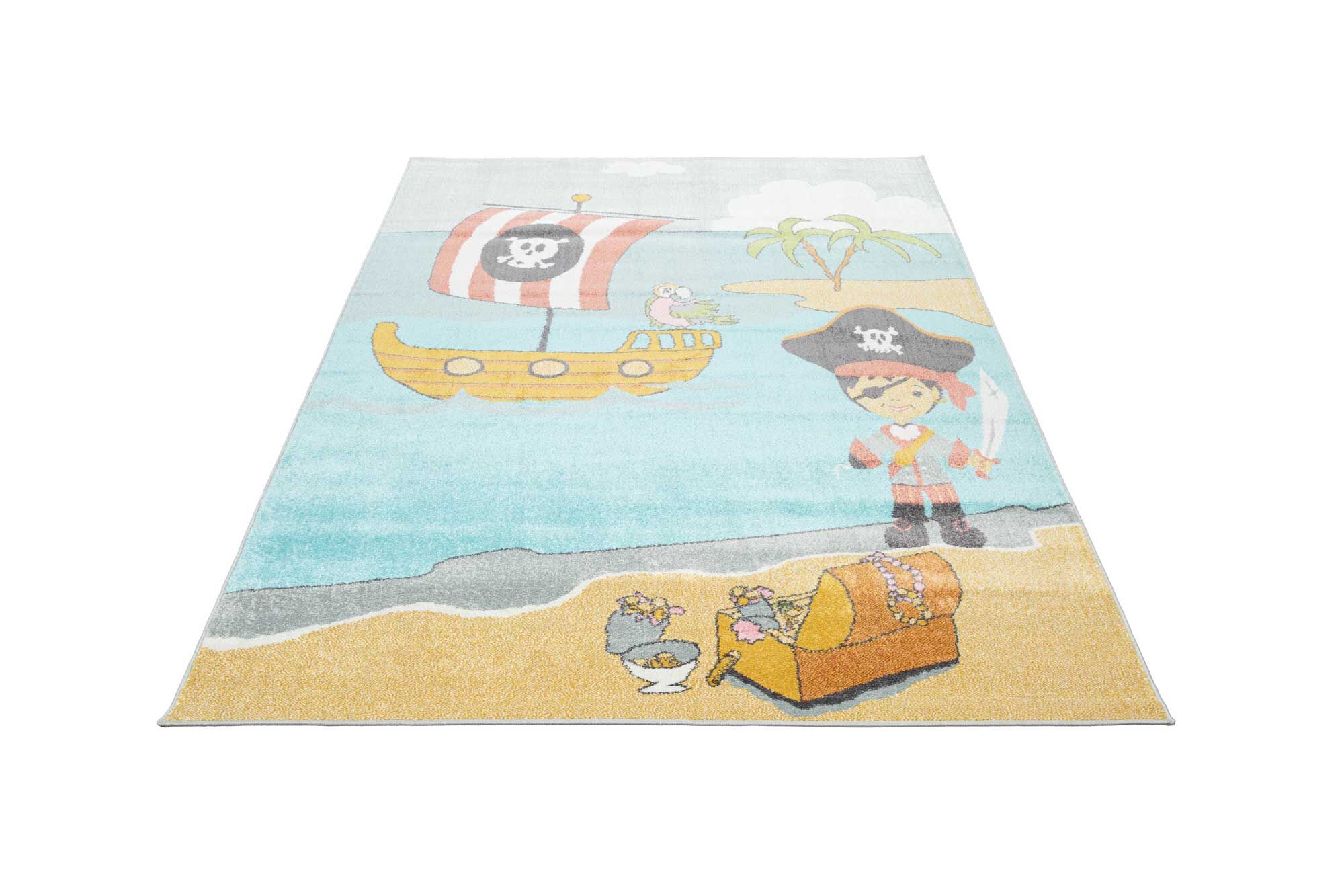 Large View Candy Pirate Island Kids Rug