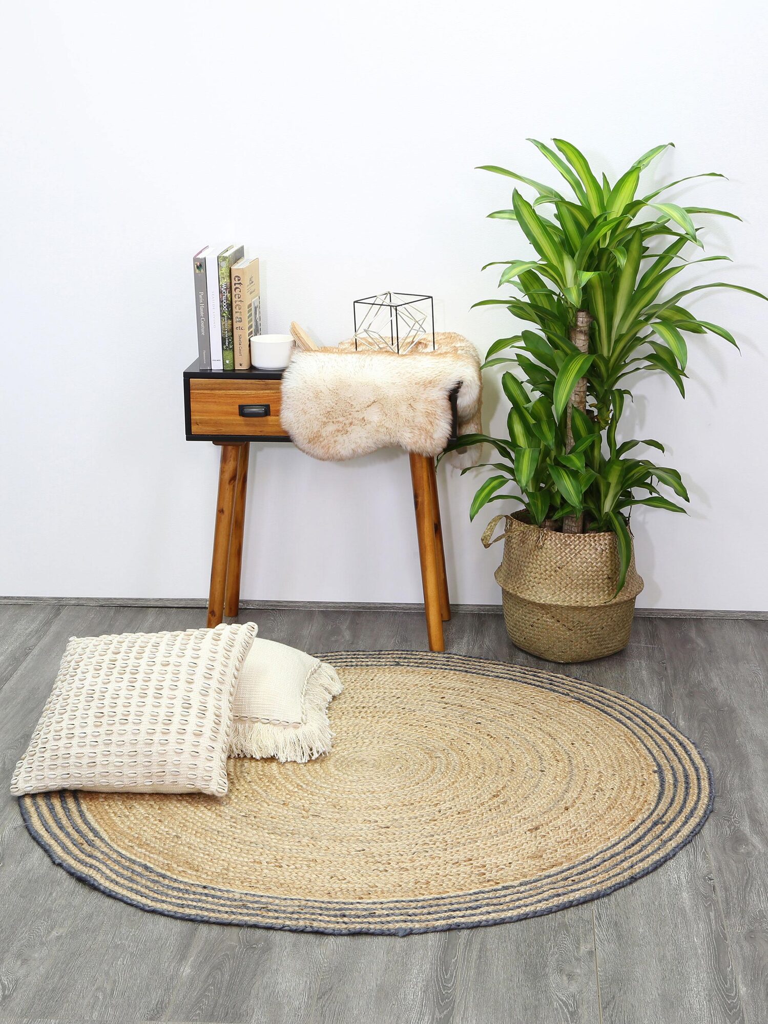 Large View Carmel Hand Woven Jute Rug