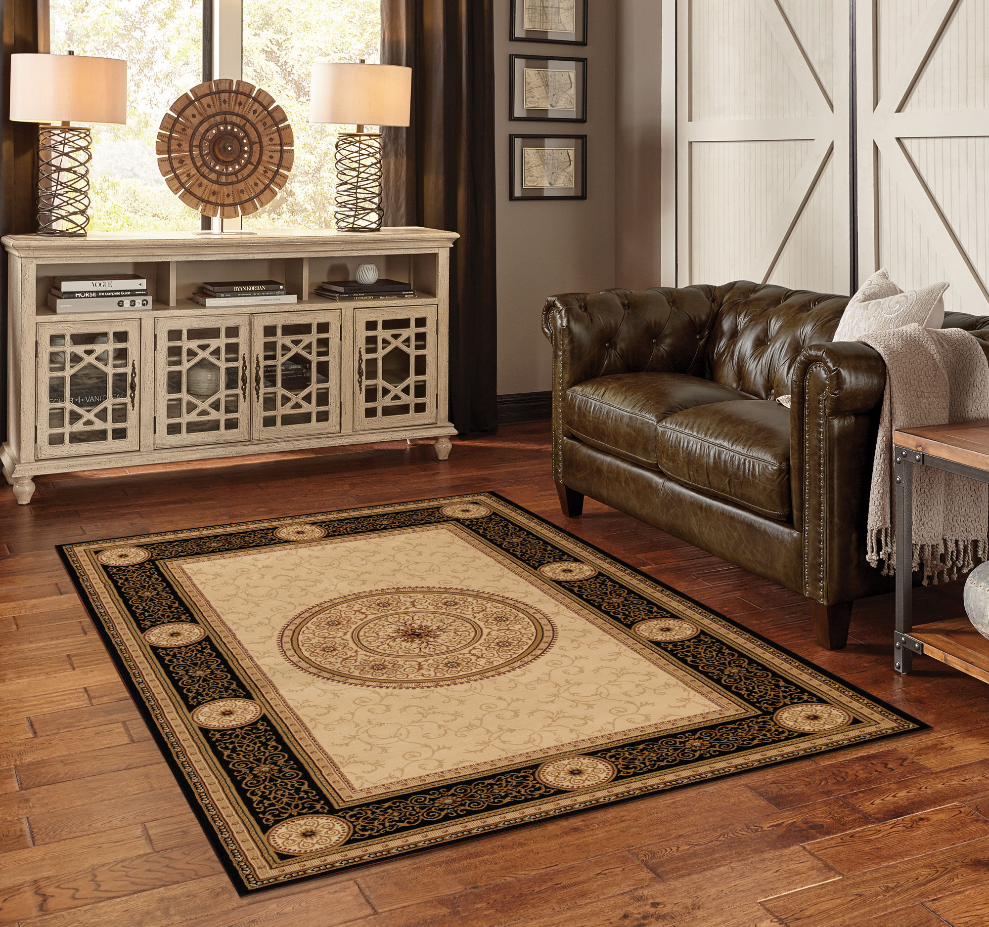Cain Transitional Medallion Rug