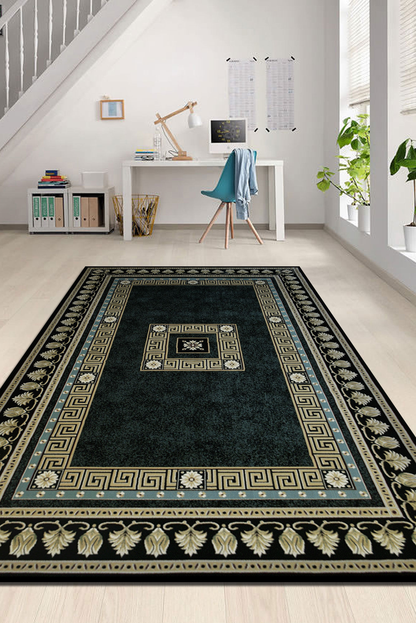 Large View Cain Transitional Medallion Rug