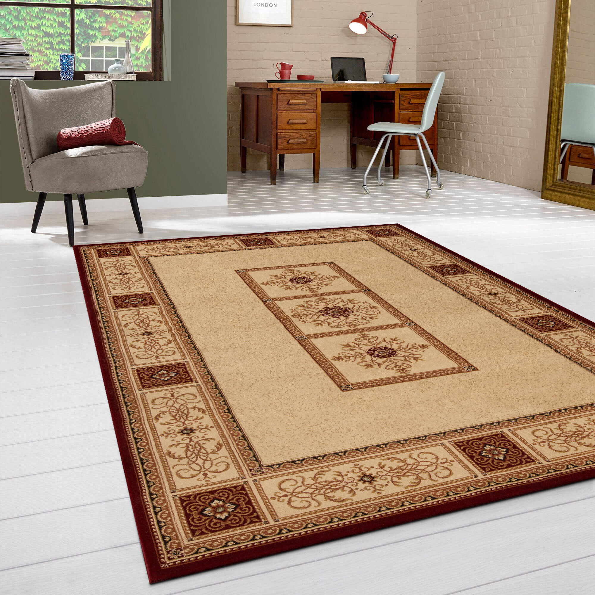 Cain Transitional Medallion Rug