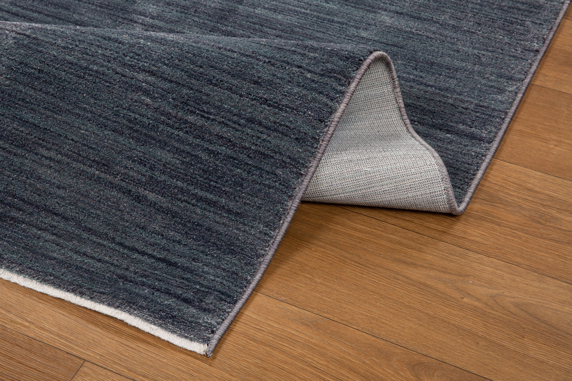Large View Cora Plain Blue Modern Rug