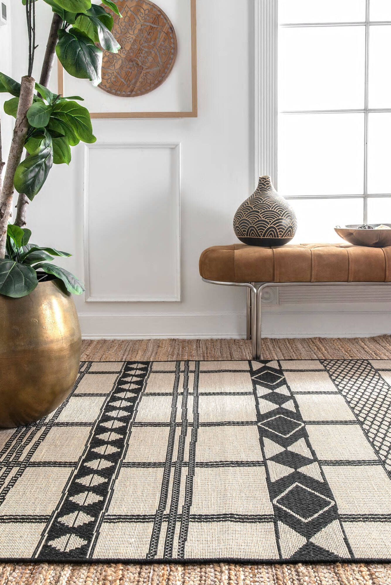 Carlo Flatweave Geometric Rug