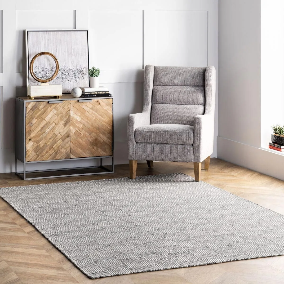 Dhurrie Hand Woven Wool Rug